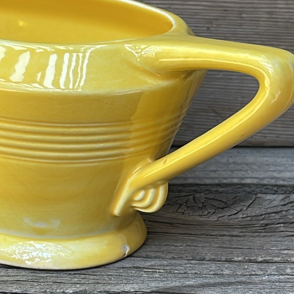 Vintage Yellow Harlequin Gravy Boat :: Homer Laughlin :: MCM - Picture 8 of 10